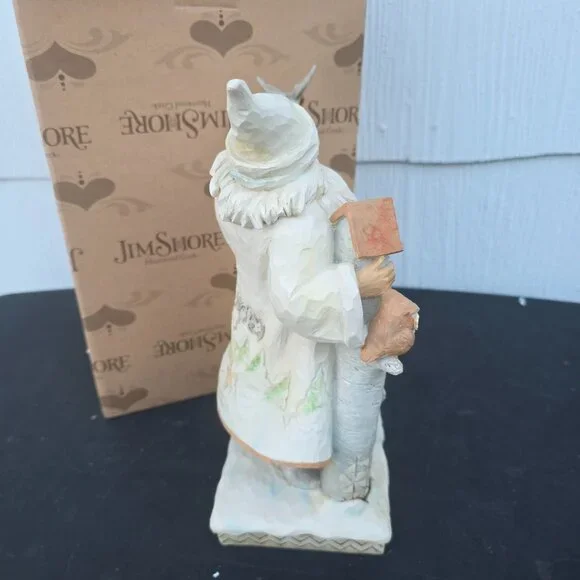 Jim Shore 2017 "White Woodland Winter" Santa , #4058735 Heartwood Creek - Picture 5 of 11